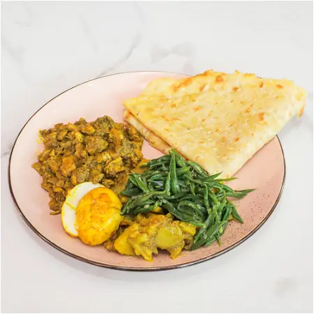 Roti met kerrie kipdijfilet